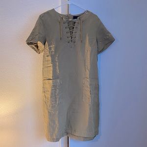 J.Crew Cotton and Linen-Blend Mini Dress